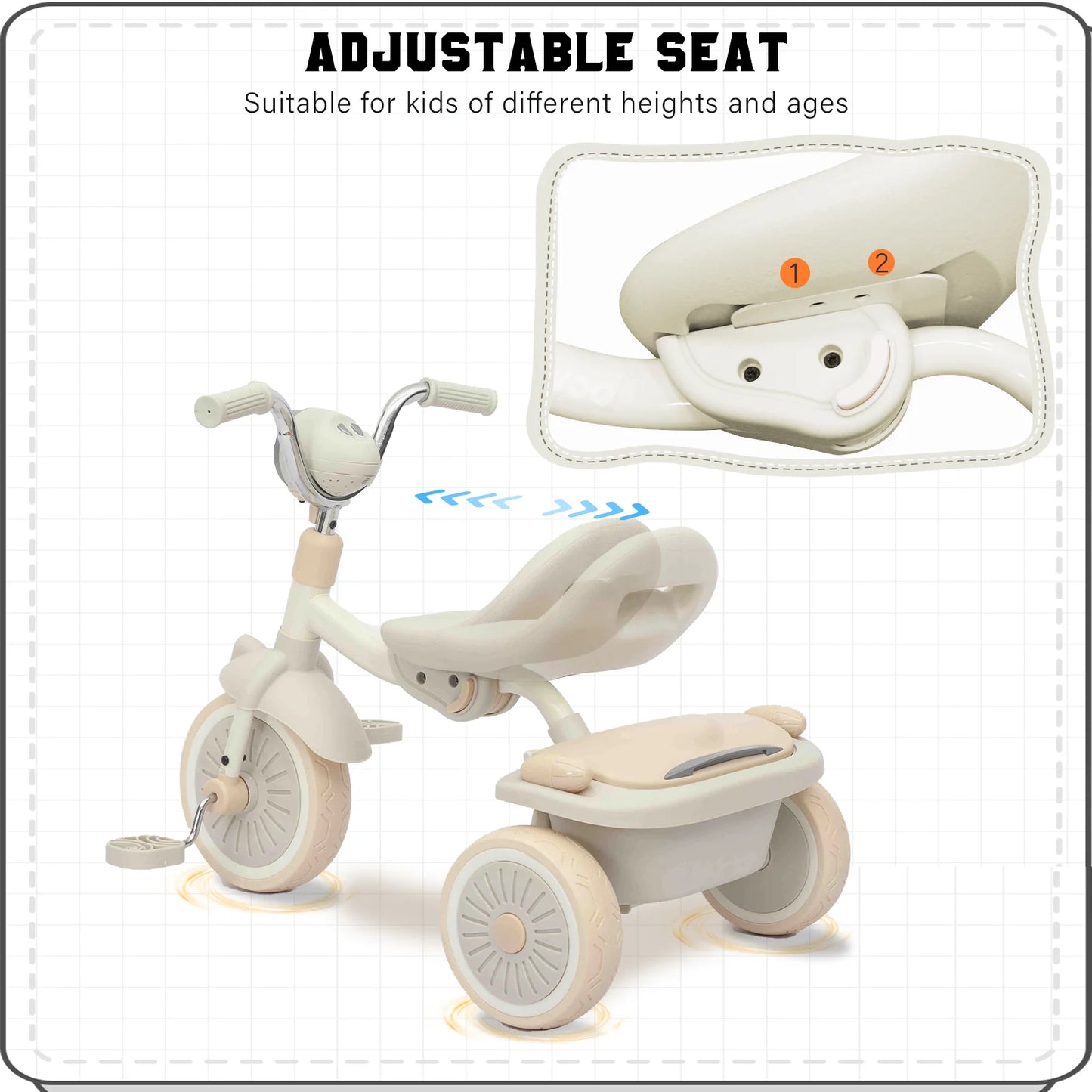 UBRAVOO Baby Folding Tricycle